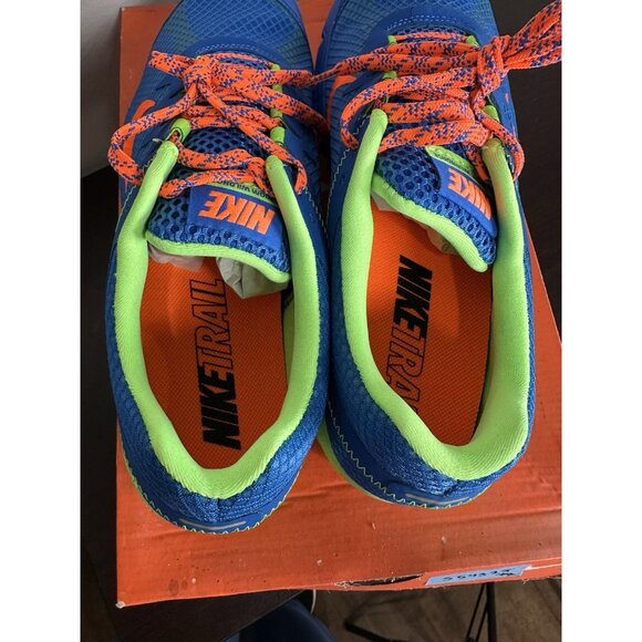 Nike Zoom Wildhorse Shoes Mens 11.5 Blue Orange Volt Trail Running 599118-483 - Picture 4 of 11